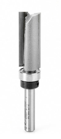Amana Tool 45461 Carbide Tipped Flush Trim Plunge Template 1/2 D x 1-1/4 CH x 1/4 Inch SHK w/ Upper Ball Bearing Router Bit