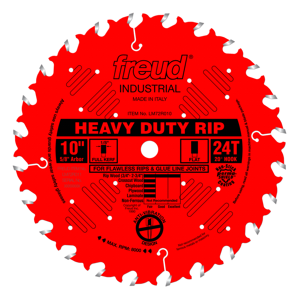 Freud LM72R010 10" Heavy-Duty Rip Blade