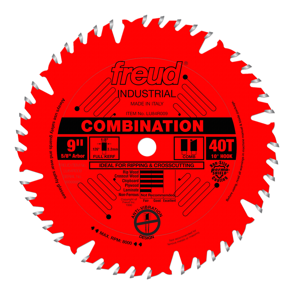 Freud LU84R009 9" Combination Blade