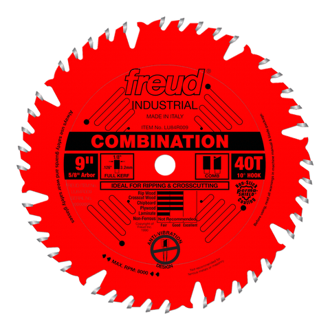 Freud LU84R009 9" Combination Blade