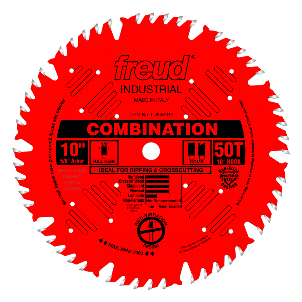 Freud LU84R011 10" Combination Blade