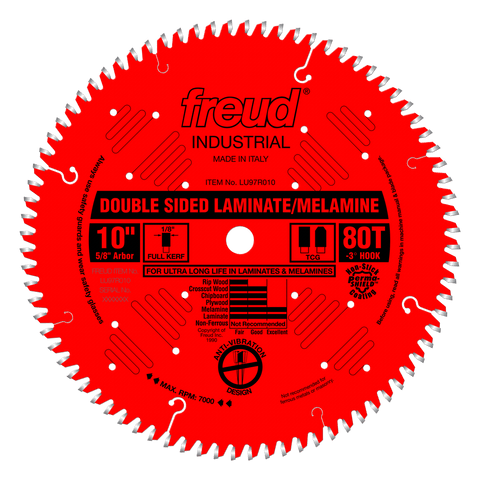 Freud LU97R010 10" Double Sided Laminate/Melamine Blade