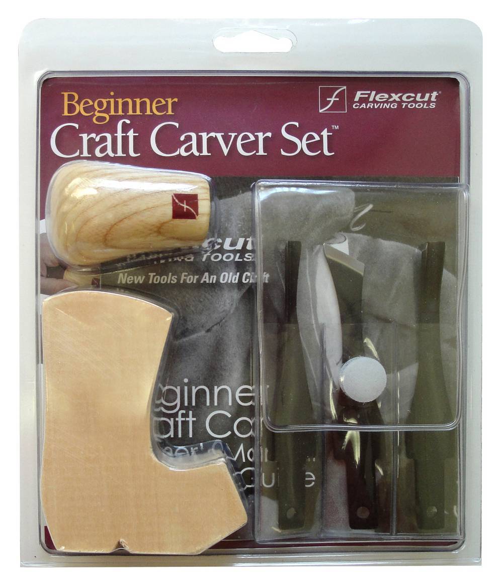 Flexcut SK110 Beginner 3-Blade Craft Carver Set