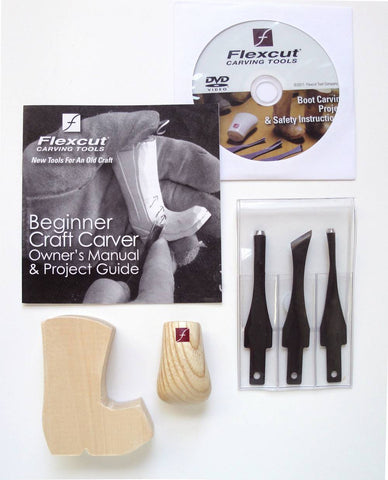 Flexcut SK110 Beginner 3-Blade Craft Carver Set