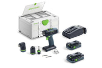 Festool 577608 Cordless Drill T18+3 HPC 4,0 I-Set