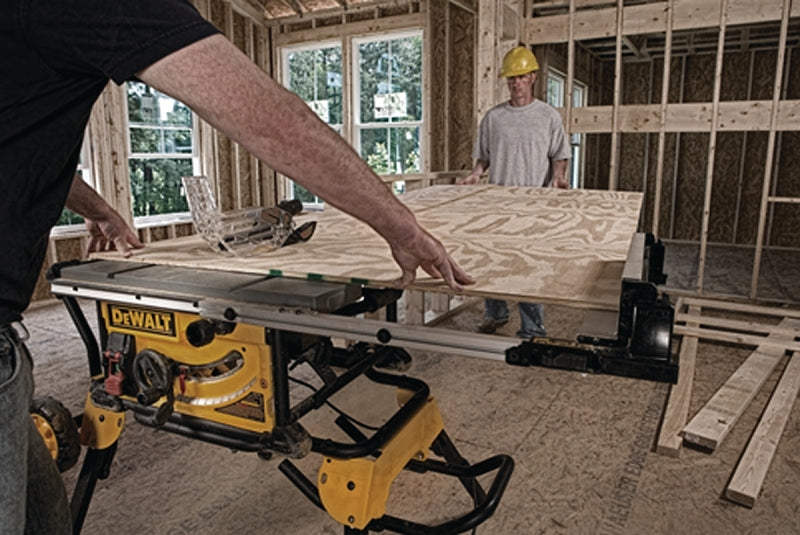 DEWALT DWE7491RS 10" Jobsite Table Saw With Foldable Rolling Stand