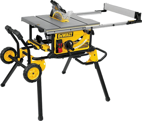 DEWALT DWE7491RS 10" Jobsite Table Saw With Foldable Rolling Stand