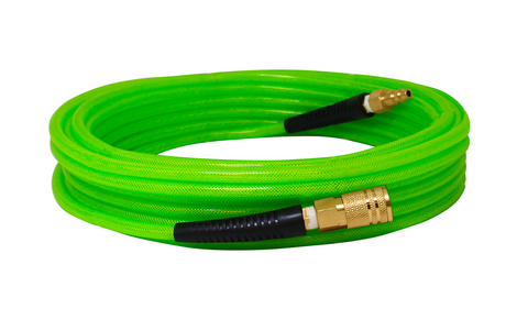 SPOTNAILS HP14050CPG 1/4" x 50' Polyurethane Air Hose With Fittings-Green