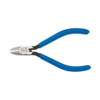 Klein Tools D257-4C Diagonal Cutting Pliers, Electronics, Tapered Nose, Spring, 4-Inch