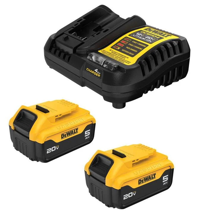 Dewalt dcb205-2c 20V MAX Premium Lithium-Ion 5Ah Starter Kit