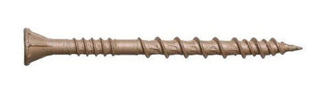 Simpson Strong-Tie DSVT3S Quick Drive No. 10 X 3" Tan Square Ribbed Flat Head Deck Screws 1000 Ct