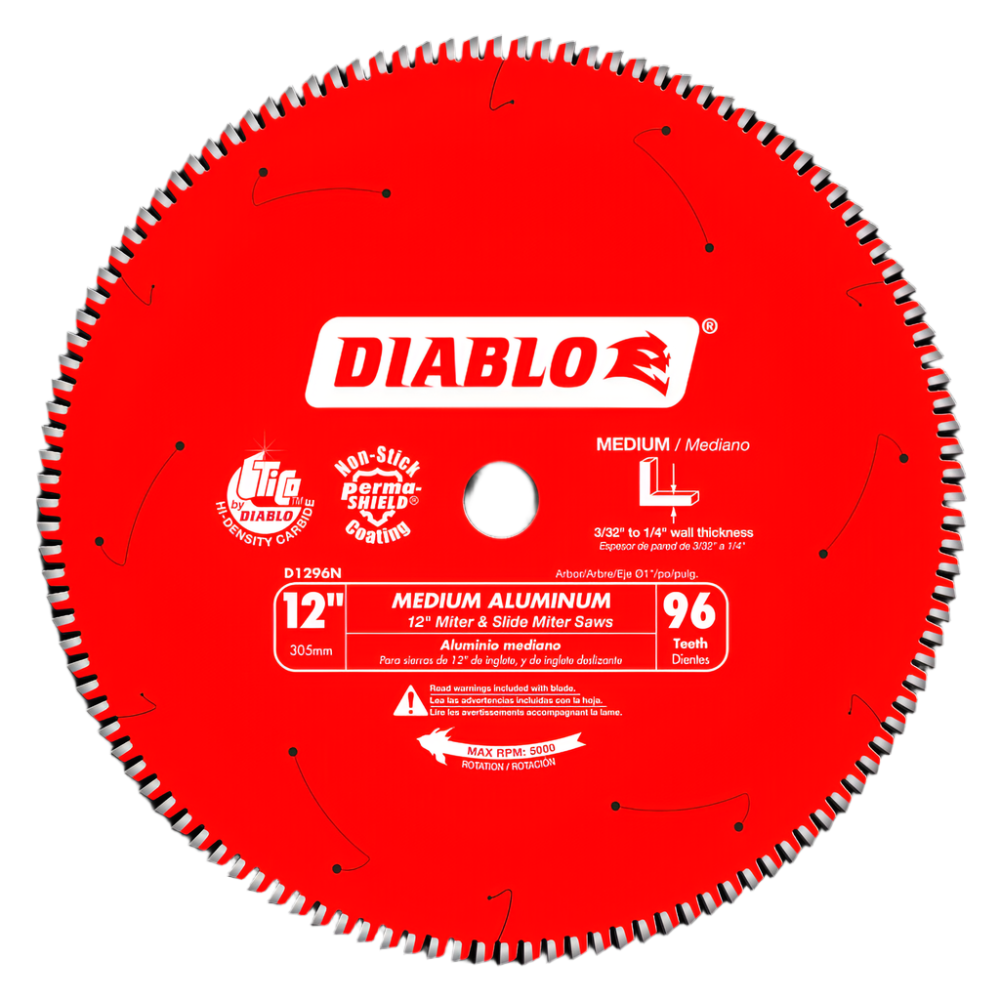 Diablo D1296N Ultra-fine Non-ferrous Metal-cutting Blade 96-tooth X 12"