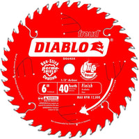 Diablo D0640X 6" X 1/2" Tico Hi-density Carbide Finish Saw Blade 40 Tooth