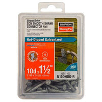 Simpson Strong-Tie N10DHDG-R Galvanized Connector Nail 1-1/2" 1lb Box (120Ct)