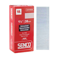 Senco AX17EAA 1-1/2" X 18 Ga. Straight Strip Galvanized Brad Nails 5000Pk