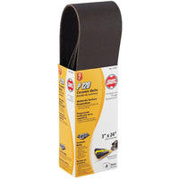 Gator (12135) 3" X 24" 120 Grit Heavy-Duty Ceramic Sanding Belt (4-Pack)