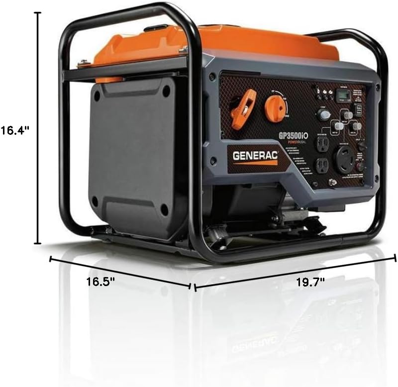 Generac 3500iO Portable Inverter Generator Open Frame 50ST/CSA