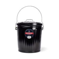 Behrens B907P 7.5 Gal. Black Galvanized Steel Ash Pail