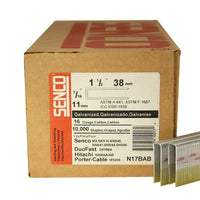 Senco N17BAB Heavy Duty Staples 16GA Standard Crown 1-1/2" Steel 10,000 PK