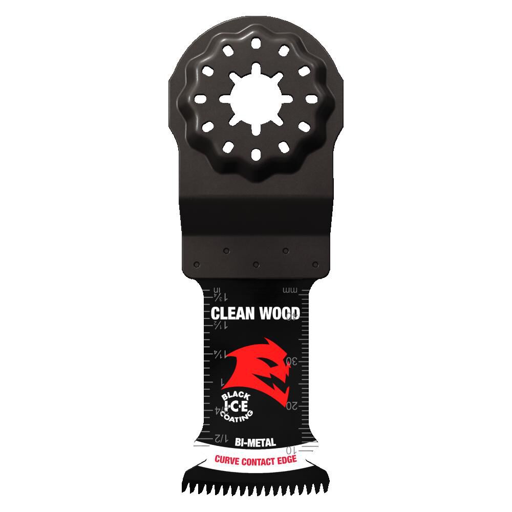 Diablo Tools DOS125JBW10 1-1/4in Starlock Bi-Metal Oscillating Blades for Clean Wood-10 Pack