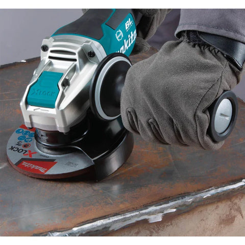 Makita XAG26Z 18V LXT Lithium-Ion Brushless Cordless 4-1/2 / 5-Inch Paddle Switch X-LOCK Angle Grinder, with AFT, Tool Only