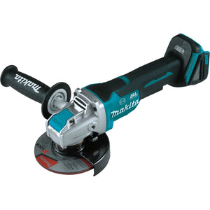 Makita XAG26Z 18V LXT Lithium-Ion Brushless Cordless 4-1/2 / 5-Inch Paddle Switch X-LOCK Angle Grinder, with AFT, Tool Only