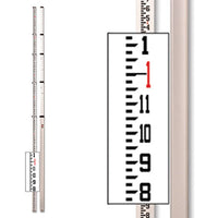 Bosch 06-816C Telescoping Leveling Rod Rectangular, Feet/Inches/8ths Graduation, Aluminum