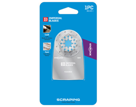 Imperial Blades IBSL520-1 Starlock 2" High Carbon Steel Flexible Scraper Oscillating Saw Blade