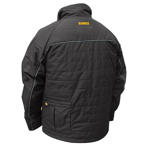 DEWALT DCHJ075B-L Heated Jacket Black Quilted-Large (Jacket Only, No Battery)