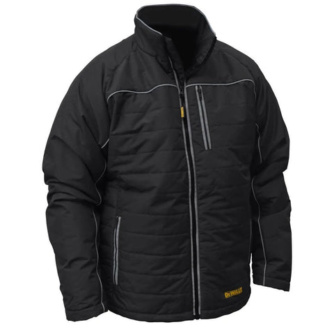 DEWALT DCHJ075B-L Heated Jacket Black Quilted-Large (Jacket Only, No Battery)