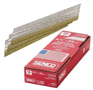 Senco DA25EPB 2 1/2" 15 GA. 34° Angled Strip Finish Nails