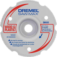 Dremel SM600 Wood and Plastic Flush Cut Wheel, 3"