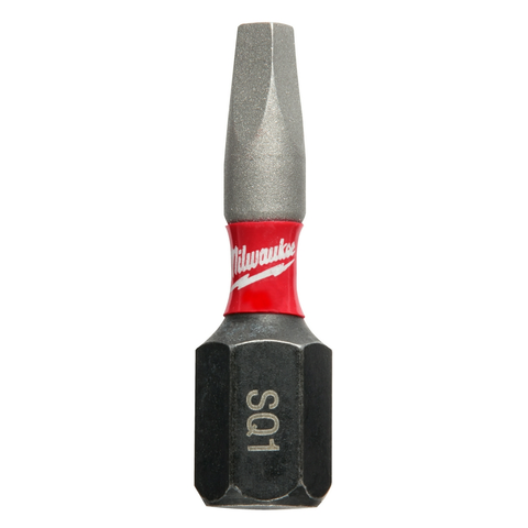 Milwaukee 48-32-4621 SHOCKWAVE #1 Square Recess 1" Insert Impact Screwdriver Bit (5-Pack)