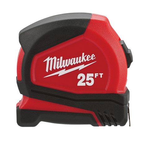 Milwaukee 48-22-6625G 25' Compact Measuring Tape (2-Pack)