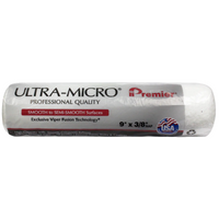 Premier (9UM38) 9" x 3/8" Nap Microfiber Paint Roller Ultra-Micro