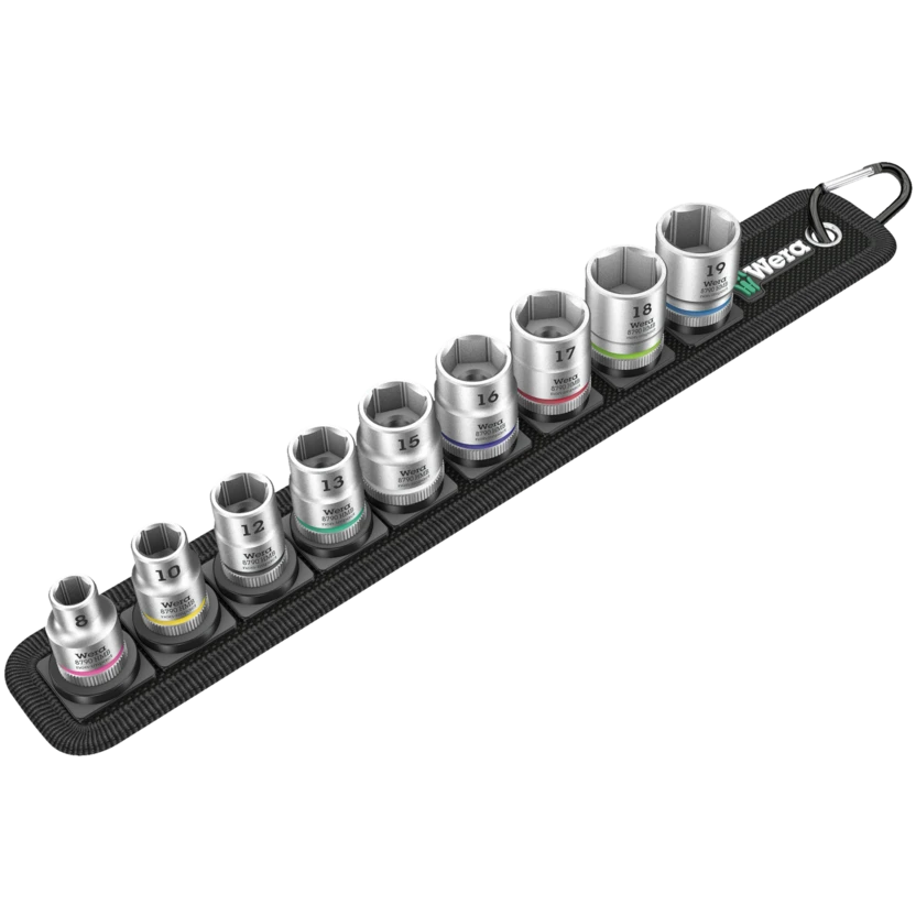 WERA 05 003973 001 Belt B 4 Zyklop socket set 3/8Dr.