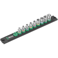 WERA 05 005400 001 Socket Rail A 4, Zyklop Socket set