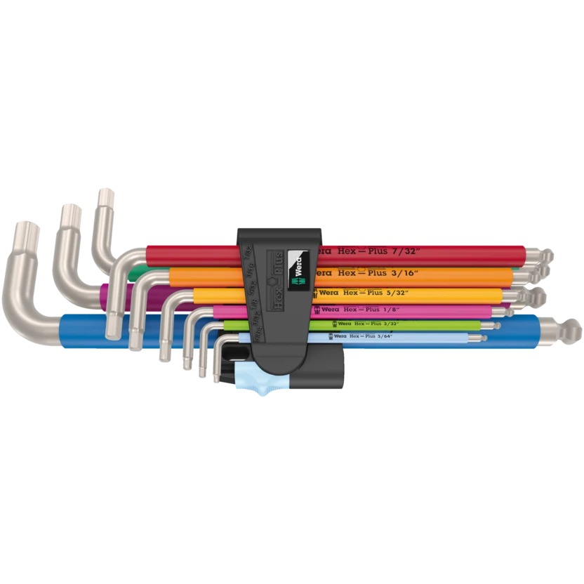 Wera 05 022860 001 3950/9 Hex-Plus Multicolour Stainless Imperial 1