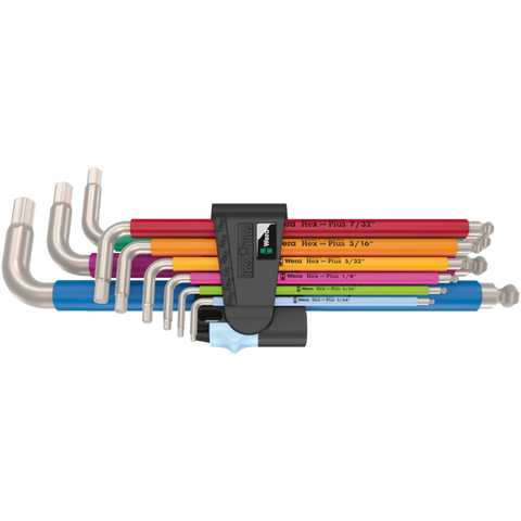 Wera 05 022860 001 3950/9 Hex-Plus Multicolour Stainless Imperial 1
