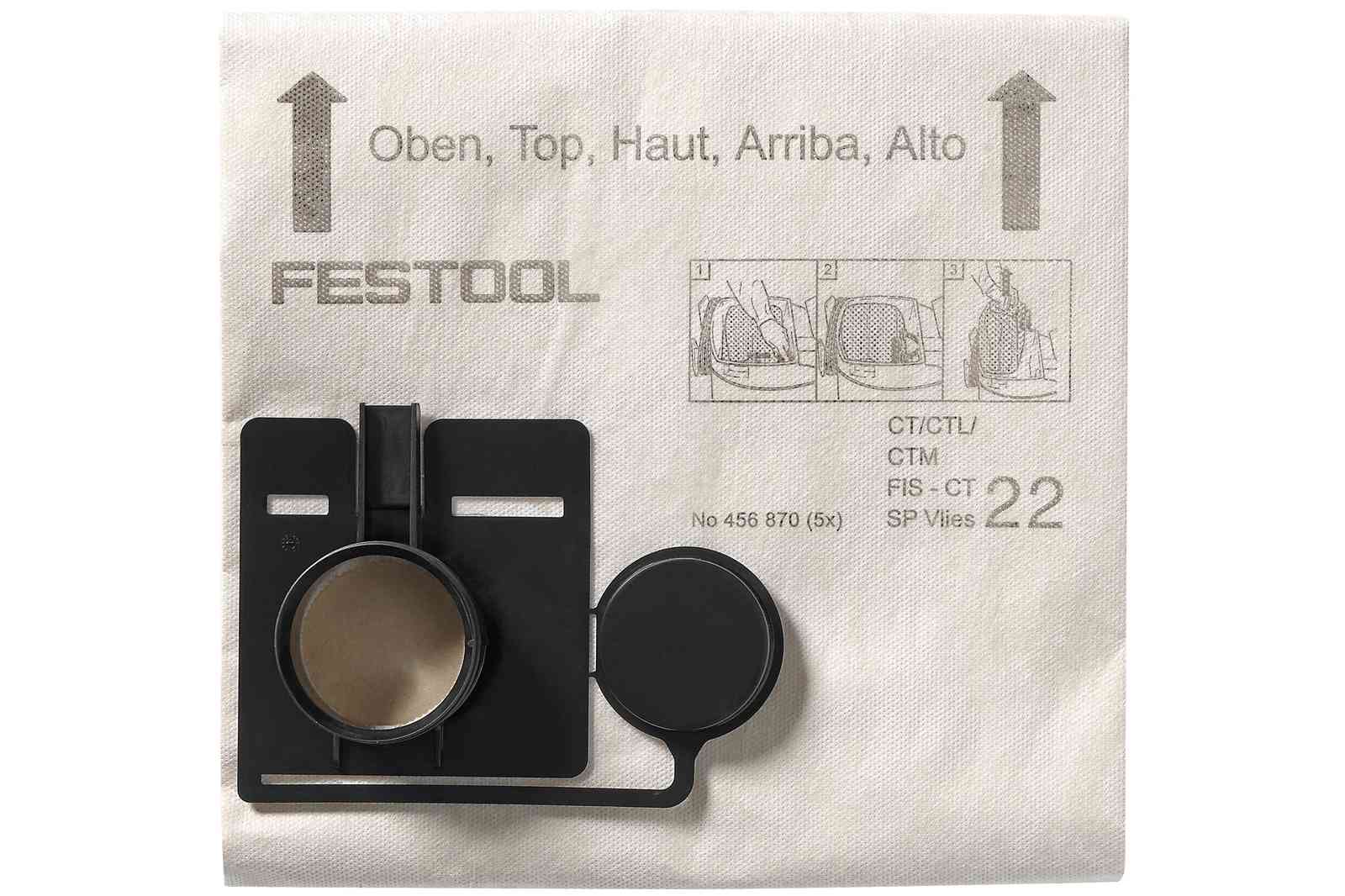Festool 452970 Filter bag FIS-CT 22 SP VLIES/5