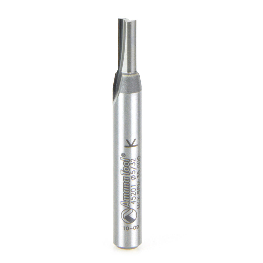 Amana Tool 45201 Solid Carbide Cutting Edge Straight Plunge High Production 5/32 Dia x 7/16 x 1/4 Inch Shank