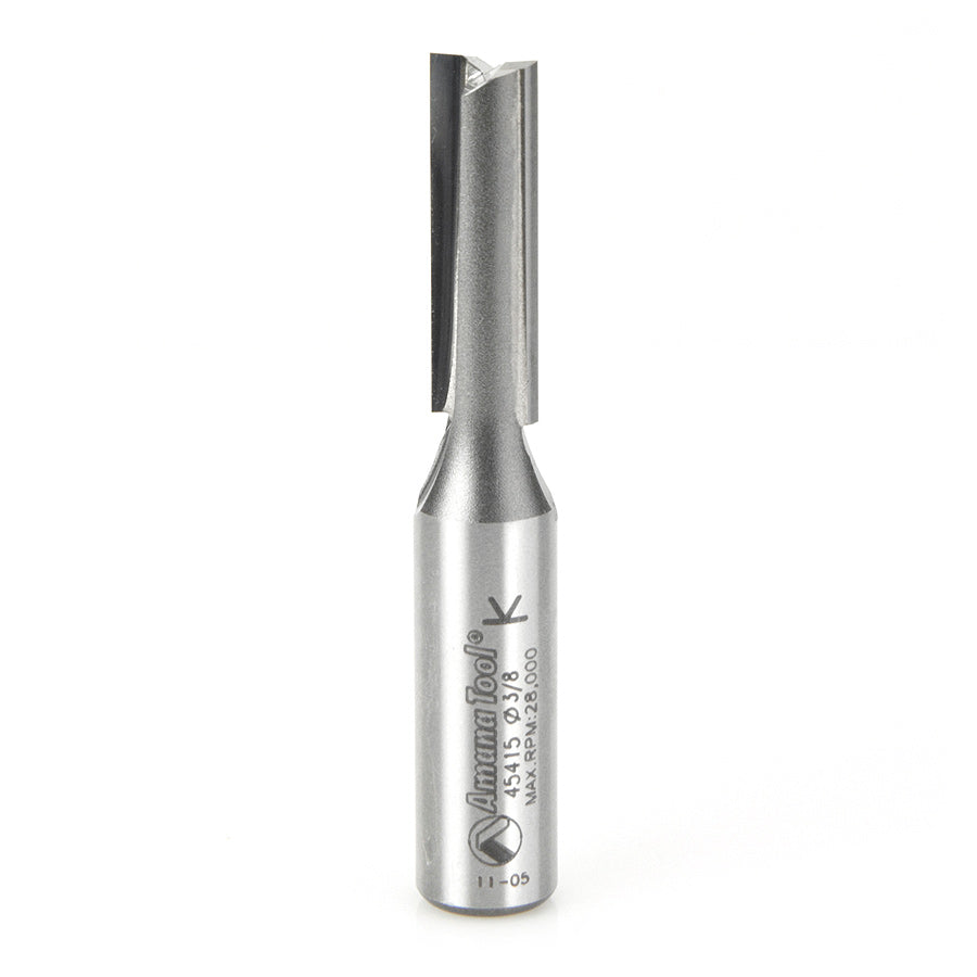 Amana Tool 45415 Carbide Tipped Straight Plunge High Production 3/8 Dia x 1-1/4 x 1/2 Inch Shank