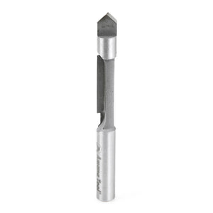 Amana Tool 45506 Carbide Tipped Panel Pilot Concave Grind 1/4 Dia x 3/4 x 1/4 Inch Shank Single Flute