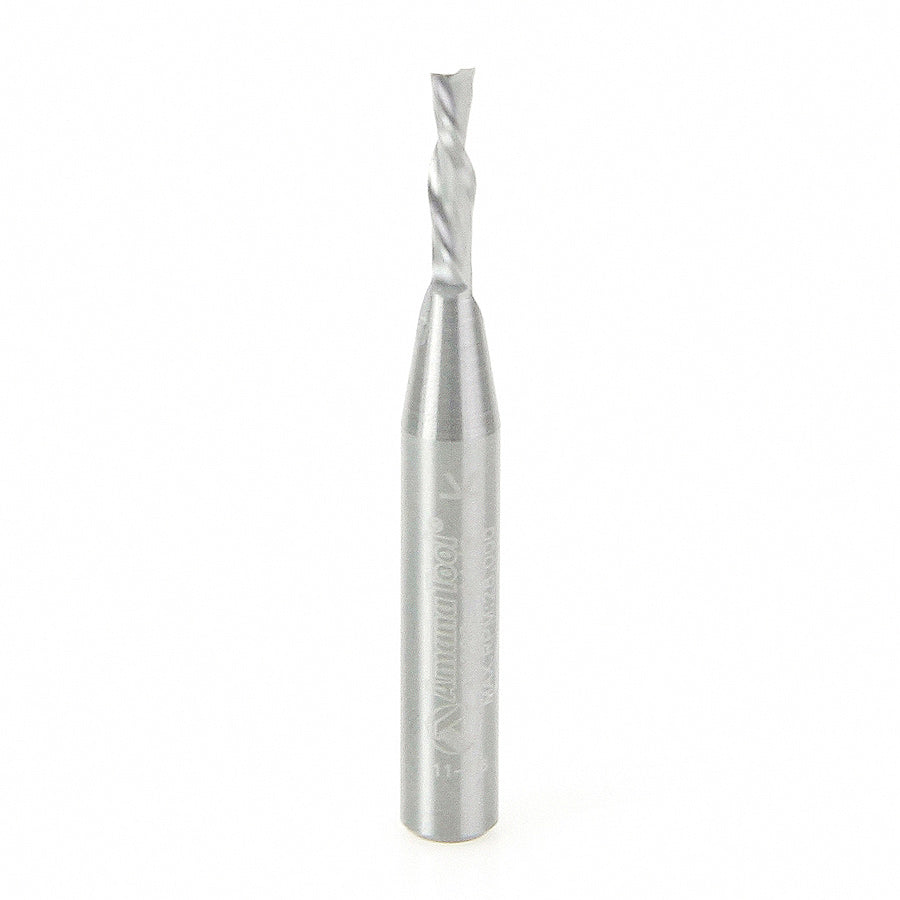 Amana Tool 46200 Solid Carbide Spiral Plunge 1/8 Dia x 1/2 x 1/4 Inch Shank x 2 Inch Long Down-Cut