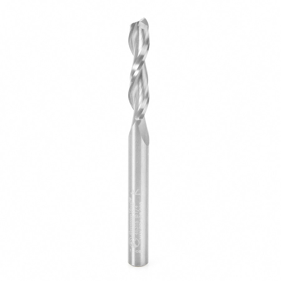Amana Tool 46316 Solid Carbide Spiral Plunge 1/4 Dia x 1-1/8 x 1/4 Inch Shank Up-Cut