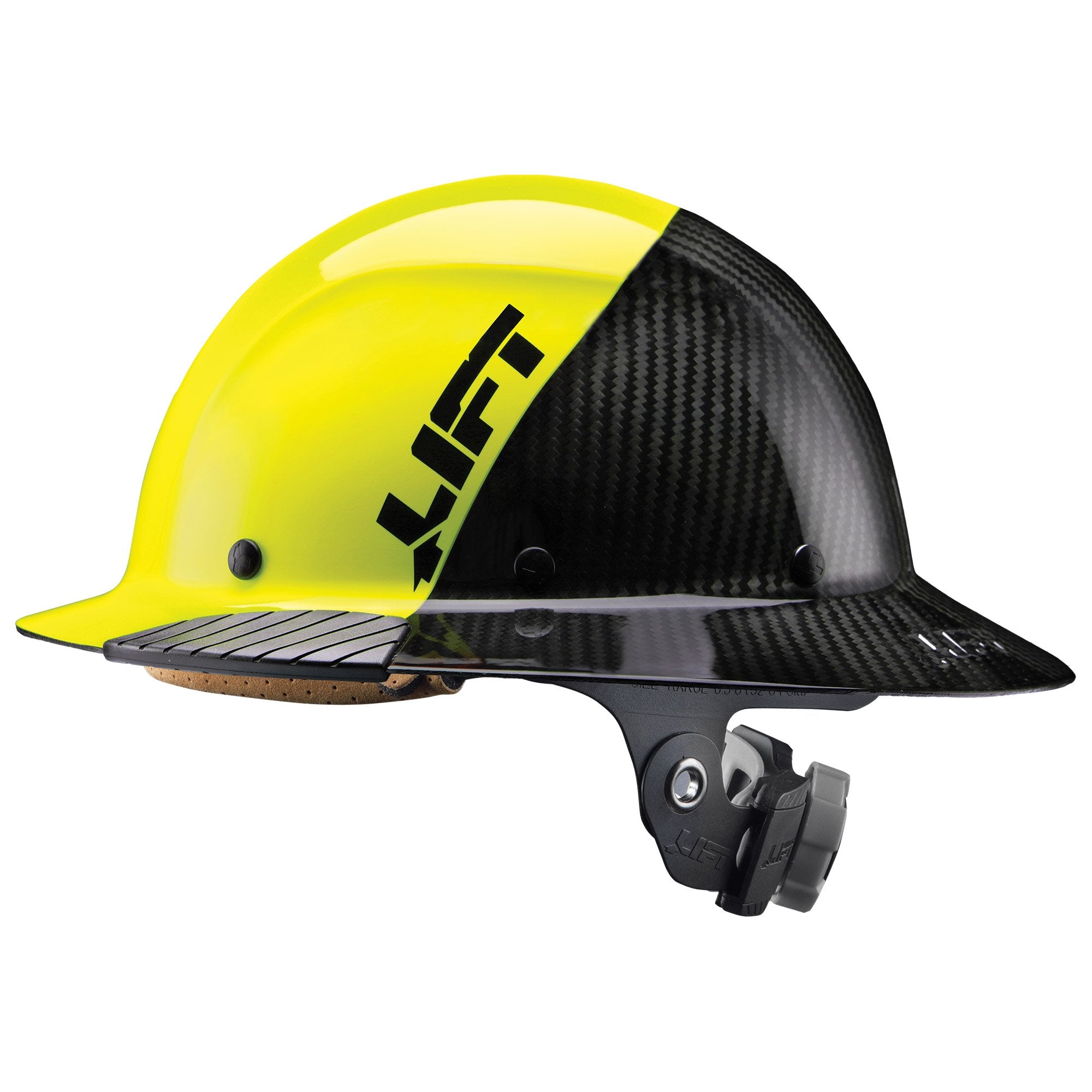 LIFT Safety HDF50C-19HC DAX Fifty 50 Carbon Fiber Full Brim Hardhat