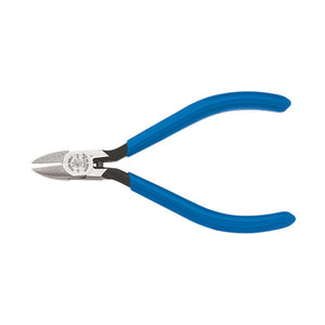 Klein Tools D257-4C Diagonal Cutting Pliers, Electronics, Tapered Nose, Spring, 4-Inch