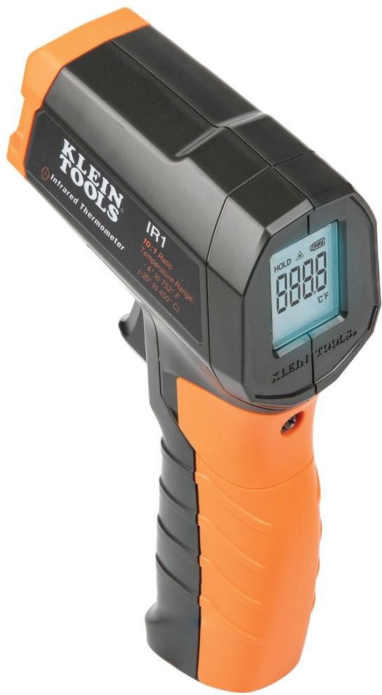 IR1 Klein Infrared Digital Thermometer with Targeting Laser, 10:1